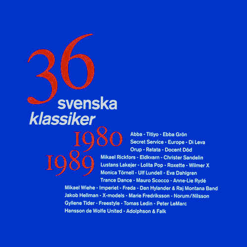 Various artists - 36 svenska klassiker 1980-1989